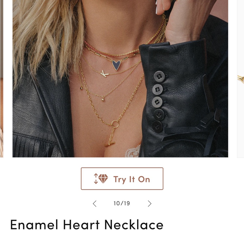 Uncommon James Enamel Heart necklace